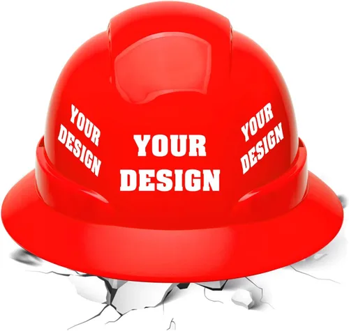 Vista 8 de Casco de seguridad con logotipo personalizable, protector para la cabeza, para trabajo al aire libre (naranja (nuevo estándar))