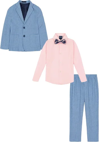 Vista 2 de Nautica Boys' 4-Piece Suit Set with Dress Shirt, Tie, Jacket, and Pants