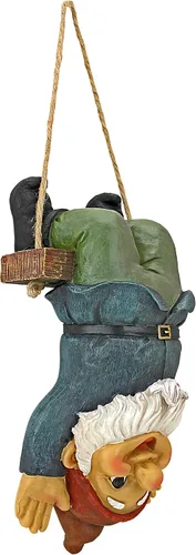 Vista 2 de Design Toscano Alfie el acróbata: Estatua de gnomo oscilante