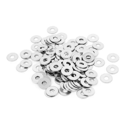 Vista 17 de uxcell Arandela plana sellada de acero inoxidable M1.0.236 x 0.012 in para tornillo de perno 100Pcs