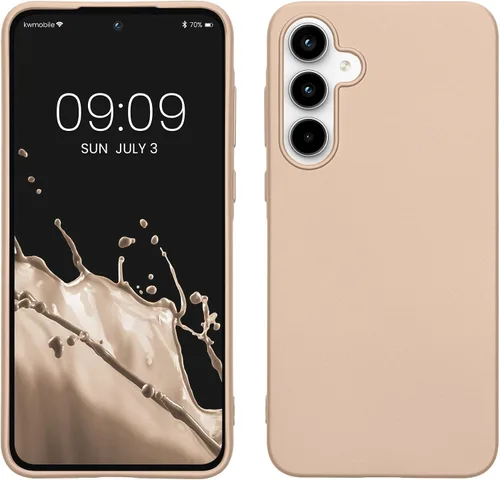 Vista 117 de kwmobile Funda compatible con Samsung Galaxy A12 - Funda protectora de silicona TPU suave y delgada - Azul Báltico