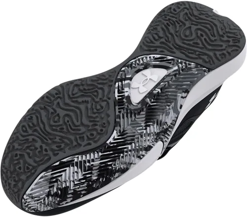 Vista 2 de Under Armour Lockdown 6 - Tenis de baloncesto unisex para adultos, Negro, marrón, blanco o gris