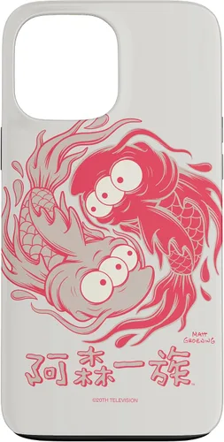 Vista 23 de Funda blanca japonesa para iPhone 16 Los Simpsons Koi Blinky Yin Yang