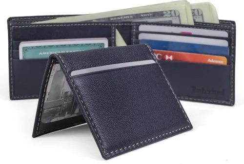 Vista 6 de Timberland Billetera de cuero genuino con tarjetero de seguridad RFID para hombre