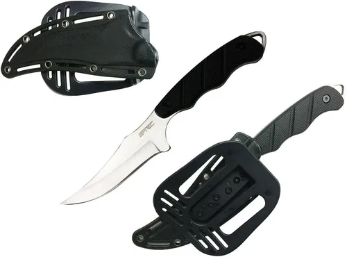 Vista 2 de Cuchillo táctico de espiga completa de 9 pulgadas con funda de plástico ABS