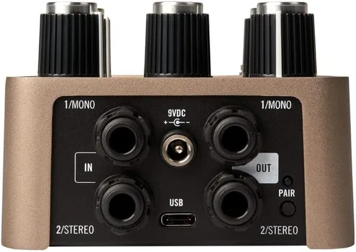Vista 3 de Universal Audio Pedal de reverberación dorado UAFX