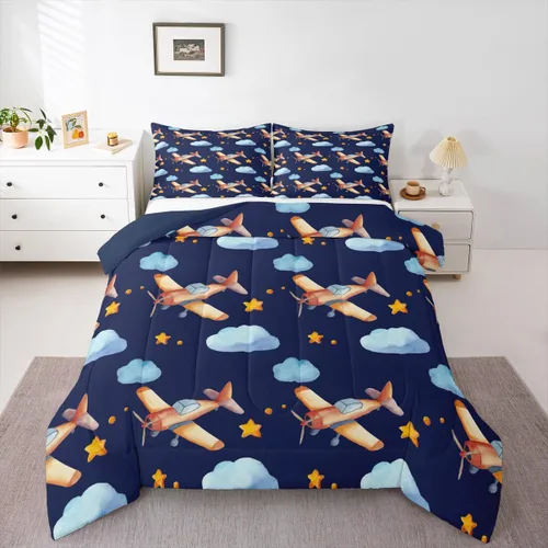 Vista 24 de Erosebridal Juego de edredón de camión de bomberos para niños, juego de ropa de cama de panal rojo brillante con diseño de panal de abeja
