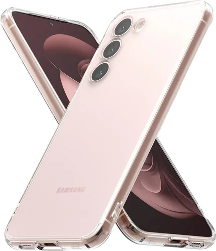 Vista 2 de Ringke Fusion - Funda compatible con Samsung Galaxy S23 Plus [transparente mate] + marco de lente de cámara de vidrio compatible con Samsung Galaxy