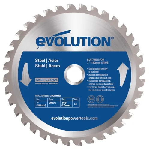Vista 17 de Evolution Power Tools 5-3/8BLADEST Hoja de sierra de corte de acero, 5-3/8 pulgadas x 30 dientes