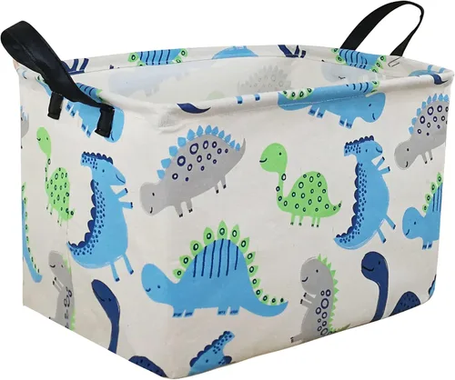 Vista 11 de Cesta de almacenamiento vacía para niños, organizador de almacenamiento impermeable de béisbol, cestas plegables con asas para mujeres, cesta