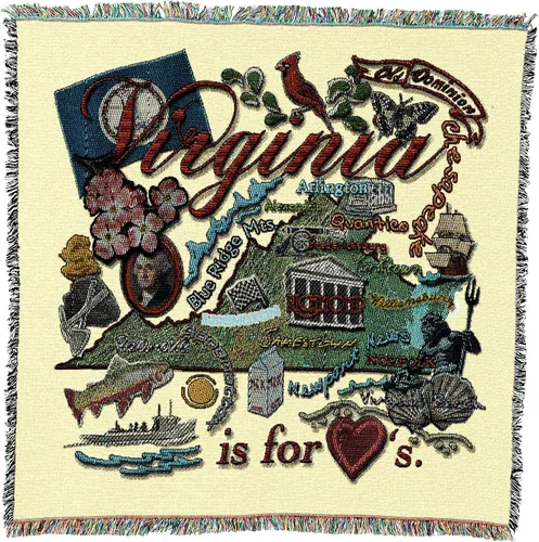 Vista 34 de Pure Country Weavers State of Alabama - Manta cuadrada para regalo, manta de tapiz tejida de algodón, fabricada en los Estados Unidos