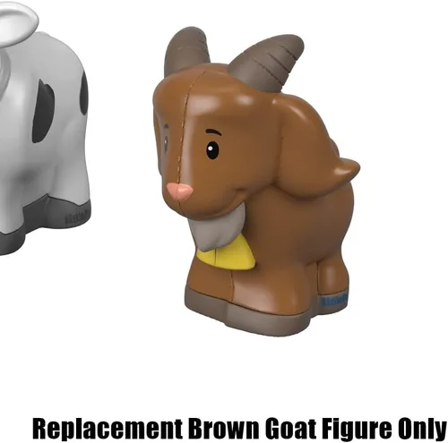 Vista 3 de Pieza de repuesto para el juego Fisher-Price Little People Farm Animal Friends - GFL21 ~ Figura de repuesto de cabra marrón