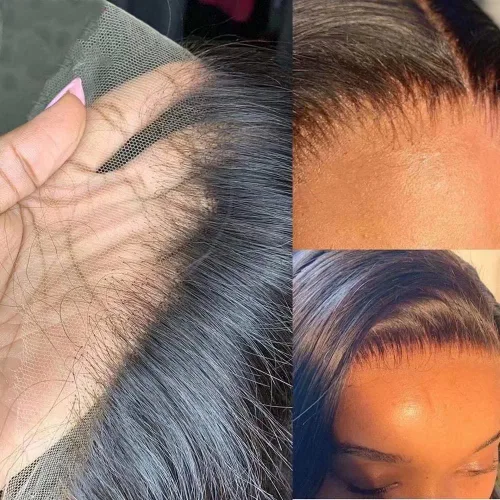 Vista 6 de Pelucas cortas de cabello humano rizado estilo Bob con reflejos, pelucas de encaje frontal HD de 13 x 4, pelucas de cabello brasileño con corte