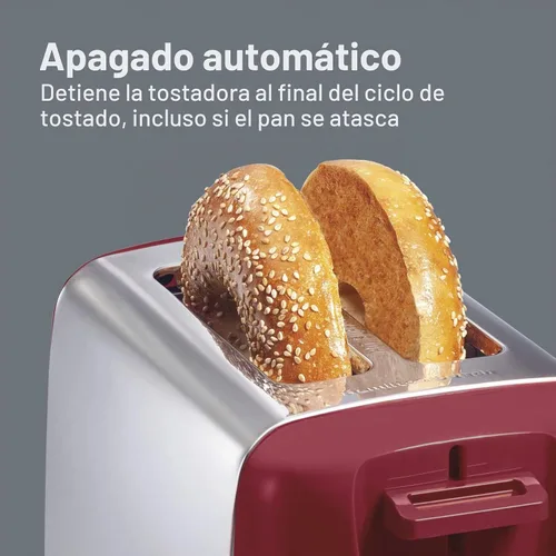 Vista 5 de Tostadora Hamilton Beach de ranura extraancha con selector de intensidad de tostado, apagado automático, botón de cancelación y función de expulsión