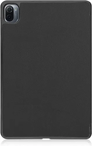 Vista 6 de Kepuch Funda Custer para Xiaomi Pad 5/5 Pro/5 Pro 5G - Carcasa rígida de piel sintética ultrafina - Negro