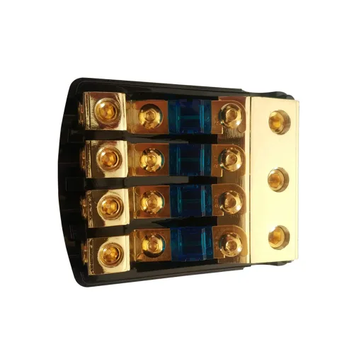 Vista 7 de Portafusibles Mini-ANL Bloque de distribución automática de fusibles de alta fidelidad, 60 amperios, 12 V, soporte fusible, calibre 0, 2, 4