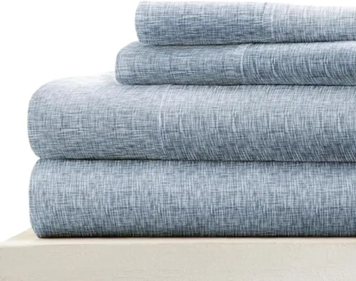 Vista 21 de Linen Market Juego de sábanas de 4 piezas tamaño matrimonial (gris claro cambray) – Duerme mejor que nunca con estas sábanas ultrasuaves y Cambray