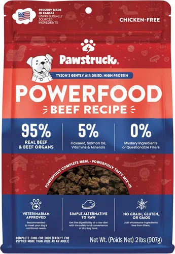 Vista 12 de Pawstruck - Comida para perros seca al aire con carne de res real, sin granos, hecha en EE. UU., sin OGM, recomendada por veterinarios, alta