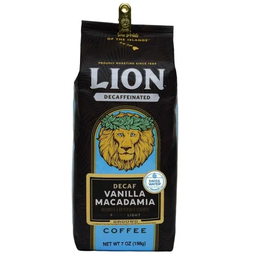 Vista 4 de Lion Coffee, Swiss Water DECAF, tostado dorado, molido, bolsa de 10 onzas (paquete de tres)