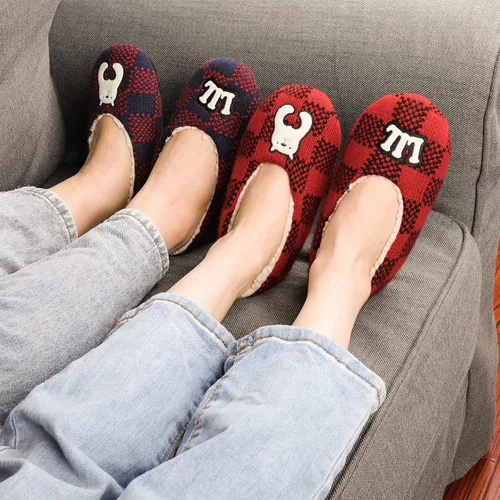 Vista 6 de Zizor Warm Christmas Slippers for Family, Bear Kid Slippers for Girls Boys, Winter House Shoes for Child Indoor