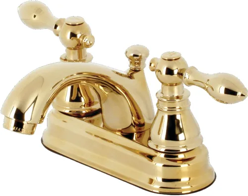 Vista 4 de Kingston Brass KB2608ACL American Classic - Grifo de baño central de 4 pulgadas, níquel cepillado