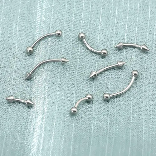 Vista 4 de BLISI 8PCS Body Piercing Jewelry Lot 16G Titanium Nose Septum Lip Cartilage Tragus Eyebrow Industrial Barbell Horseshose Piercing Kit Jewelry