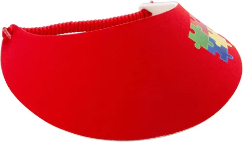 Vista 5 de e4Hats.com Visera de espuma de tela de transferencia de calor con símbolo de autismo