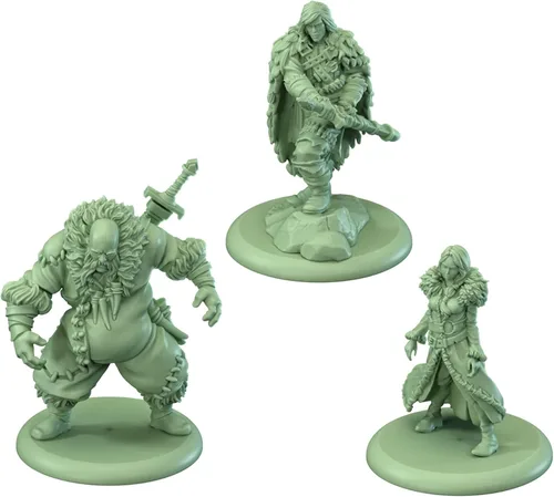 Vista 5 de CMON A Song of Ice and Fire - Juego de miniaturas de mesa Free Folk Heroes III - Campeones del Norte salvaje, juego de estrategia para adultos