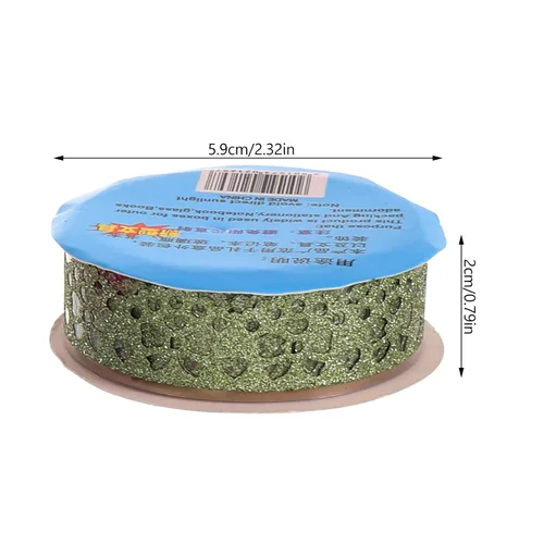 Vista 2 de 14 rollos de cinta de encaje macramé para decoración de calcomanías, cinta washi ancha Washi, cinta de envoltura de cinta de recortes, cinta