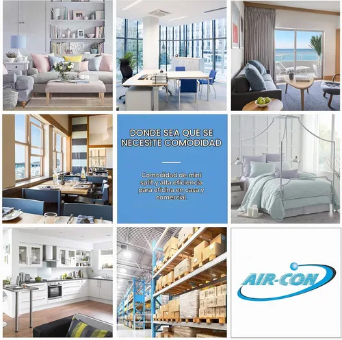 Vista 4 de Mini Split de 2 zonas, aire acondicionado 12000 + 12000 sin conductos, mini split de doble zona precargada, incluye dos líneas gratuitas de 25 pies