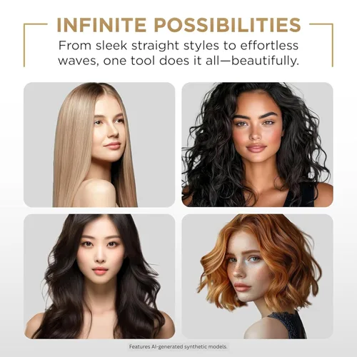 Vista 6 de COCCO GNS Flat Iron V3, Advanced Professional Hair Straightener