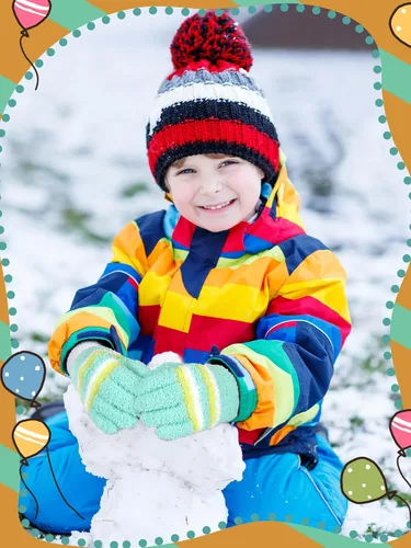 Vista 2 de SATINIOR 5 pares de guantes de dedos completos para niños, guantes de punto cálidos guantes de invierno para niños pequeños y niñas, suministros