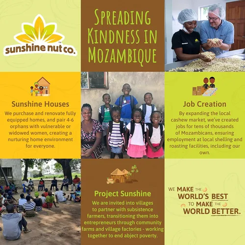 Vista 6 de Sunshine Nuts Co. - Anacardos ligeramente salados tostados enteros, sin gluten, sin maní y veganos, paquetes individuales de aperitivos para niños