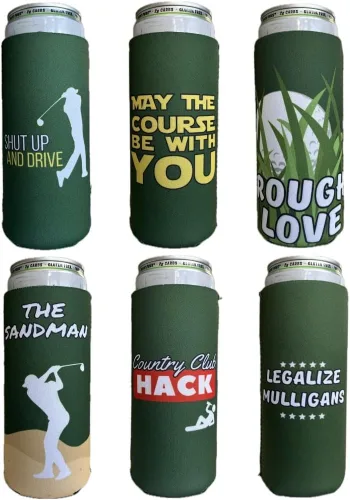 Vista 11 de Coozies Temáticas de los Años 70 - Regalo Genial para Cualquier Disco - Material de Neopreno Premium - Paquete de 6