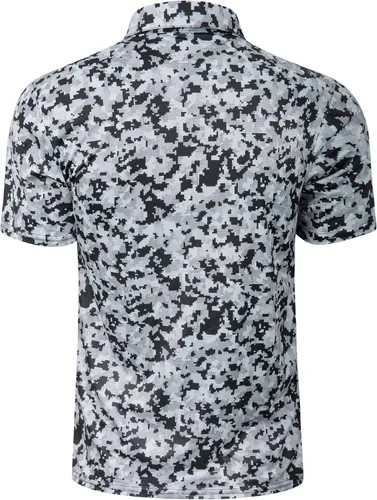 Vista 101 de TAPULCO Camisetas tipo polo de secado rápido para hombre, diseño de camuflaje, atléticas, ligeras, transpirables, casuales, para golf