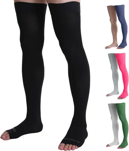 Vista 11 de Doc Miller Thigh High Compression Socks 20-30mmHg Open Toe, Varicose Veins, Calf, Leg & Ankle Support, Pregnancy & Maternity Stockings, Small to