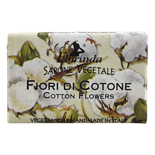 Vista 2 de Florinda Flores Algodón Flores Jabón Vegetal Barra 50 G 1.76 Oz