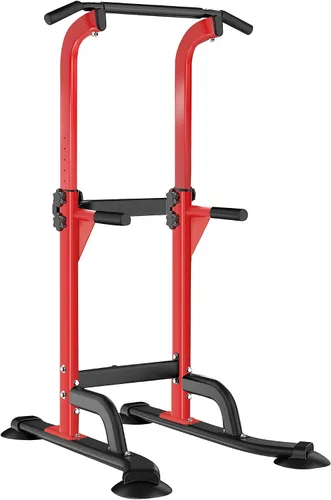 Vista 9 de SogesHome Power Tower - Barra de dominadas y estación de inmersión, soporte de inmersión ajustable en altura para gimnasio en casa, estación