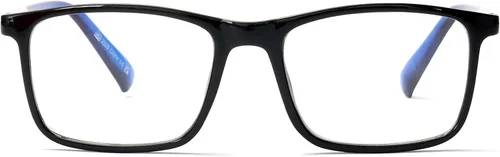 Vista 3 de OPULIZE INK - Gafas de lectura – Paquete económico de 2 – Marco rectangular grande – Bisagras de resorte – Resistente a los arañazos – Brazo negro