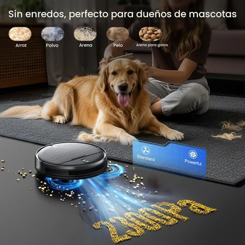 Vista 5 de Robot Vacuum and Mop Combo, 2 in 1 Robot Vacuum Cleaner with WiFi/App, Smart Robotic Vacuums with Strong Suction, Schedule, Self-Charging, Slim