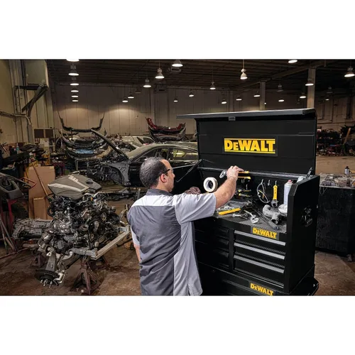 Vista 4 de DEWALT Cofre de herramientas, 6 cajones, 41 pulgadas, negro (DWST24062)