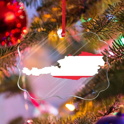 Vista 16 de Bandera de Albania, silueta de árbol, adorno de decoración de árbol de Navidad, bandera nacional, recuerdo de árbol de Navidad, recuerdo de Albania