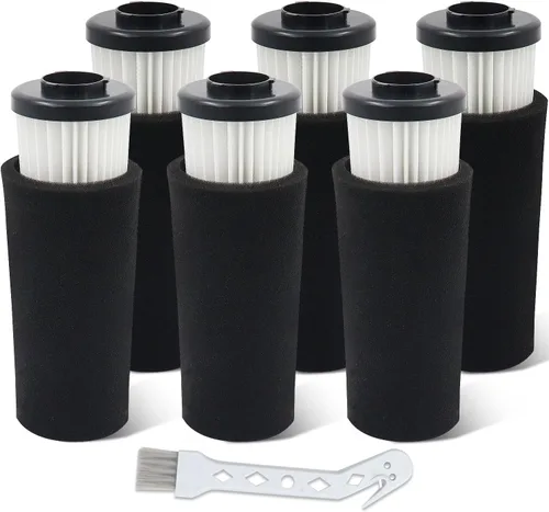 Vista 8 de Paquete de 4 filtros de repuesto F112 compatibles con aspiradora vertical Dirt Devil, juego de filtros de captura de olores Endura pre motor, pieza