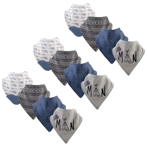 Vista 5 de Yoga Sprout Babero bandana con mordedor, alas, paquete de 4 Paquete de 4 alas