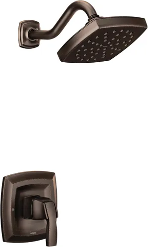 Vista 9 de Moen UT3692EPBG Voss M-CORE 3-Series - Kit de molduras de ducha de rendimiento ecológico con 1 mango, requiere válvula, oro cepillado