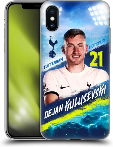 Vista 31 de Head Case Designs Officially Licensed Tottenham Hotspur F.C. Cristian Romero 2023/24 First Team Gel Case [Military Grade] Compatible with Apple