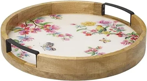 Vista 6 de Gourmet Basics by Mikasa Vella Lazy Susan - Bandeja para servir, 16 pulgadas, surtido