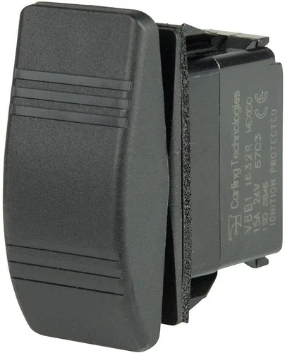 Vista 11 de BEP Marine Control táctil de 3 posiciones IP66 nominal 24V Negro 2 vías DIN montaje en carril interruptor de botón