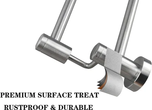 Vista 4 de TocTen Barra Doble para Toallas de Baño - Toallero de Acero Inoxidable SUS304 Reforzado para Baño, Accesorios de Baño Barra Doble para Toallas
