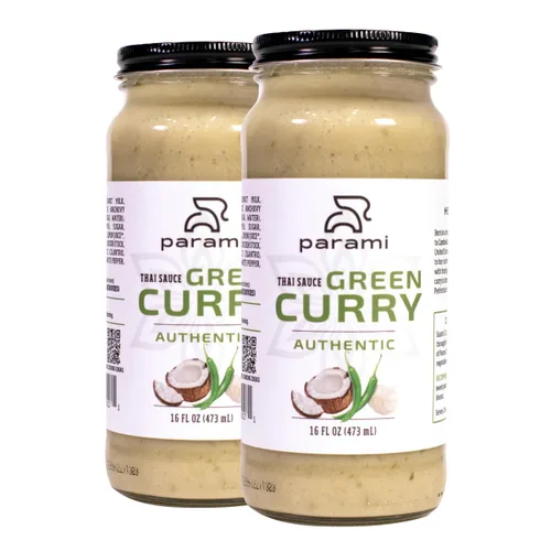 Vista 21 de Parami Salsa de curry tailandés tamaño 16 onzas (sin gluten, sin lácteos, sin nueces) (paquete de 1, verde)